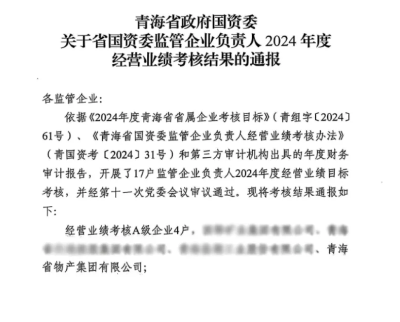 喜報！省物產(chǎn)集團(tuán)榮獲經(jīng)營業(yè)績考核A級